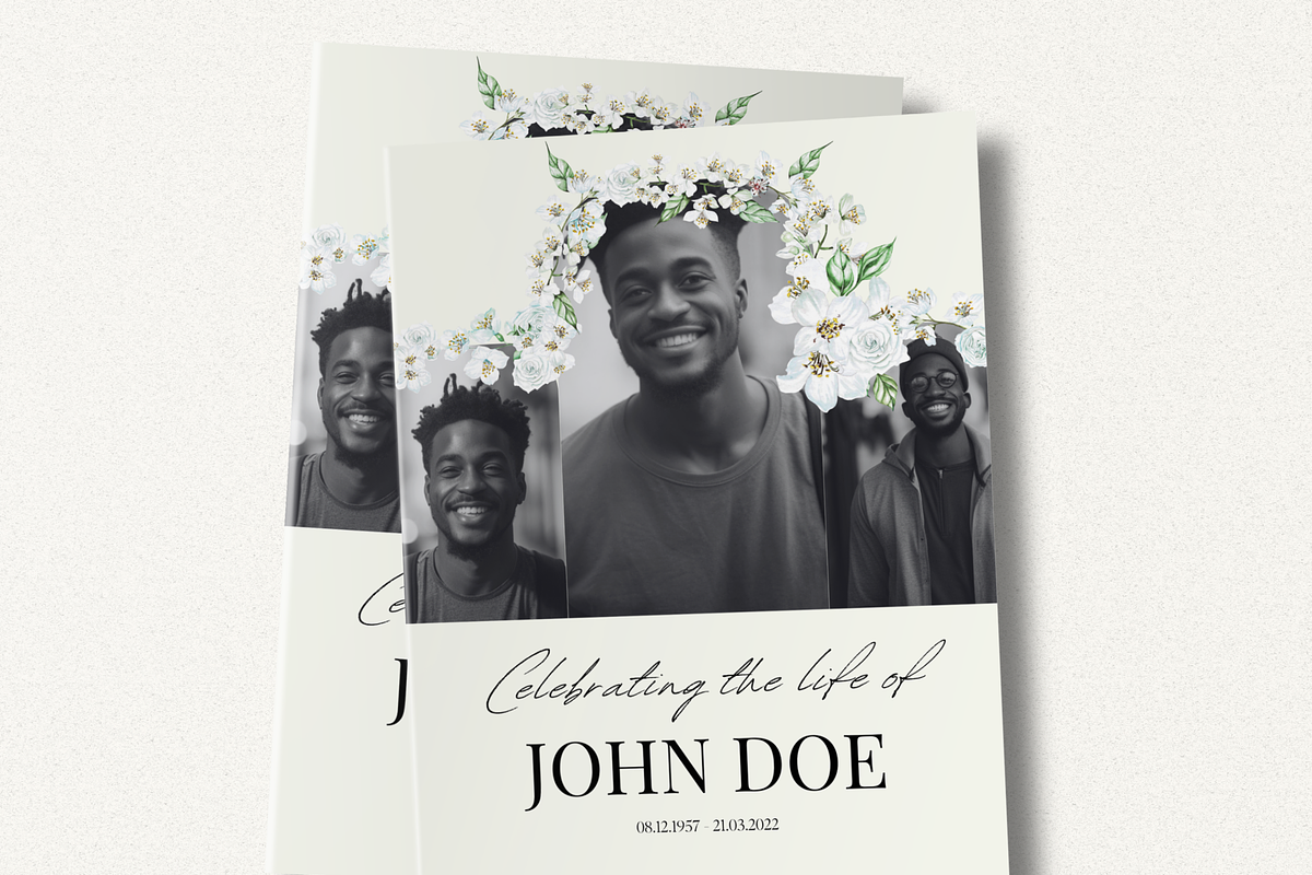 Funeral Program Template Set I Canva, an Invitation Template by The Social Stuff (Photo 1 of 11)