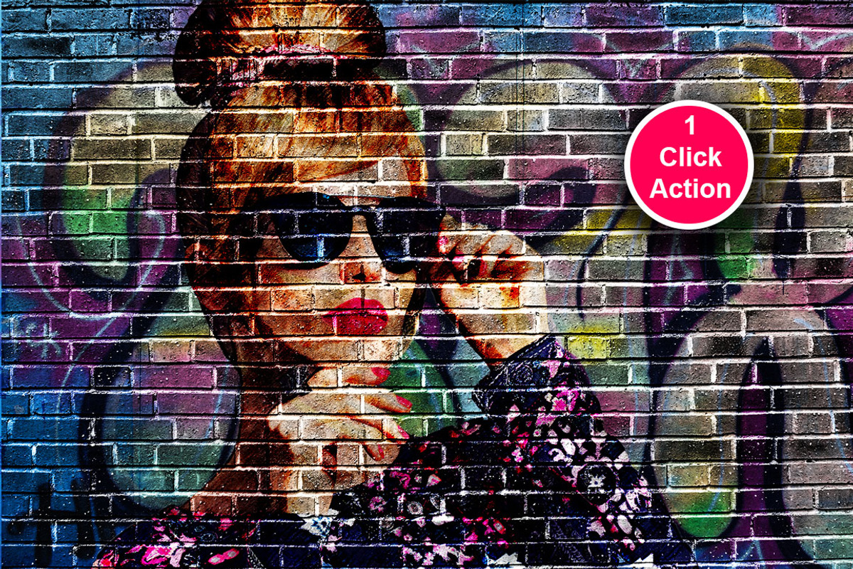 Graffiti Art Photoshop Action, an Action Add-On by DESIGNAVO (Photo 2 of 8)