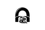 Waterfall Arch Landscape SVG Bundle, an Illustration by jahid234 (Thumbnail 15 of 31)