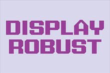 Display Robust Font