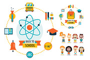 Back to school 40 vectors pack, an Education Illustration by Anttoniu (Thumbnail 5 of 5)