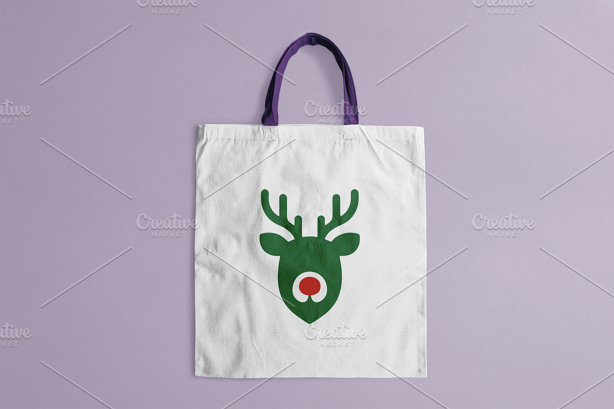 Festive Reindeer Face Logo, a Branding & Logo Template by Vectorium Studio (Photo 2 of 2)