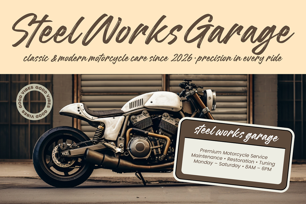 Kendale Sterling Bold Brush Font, a Script Font by Letterena Studios Script (Photo 7 of 10)