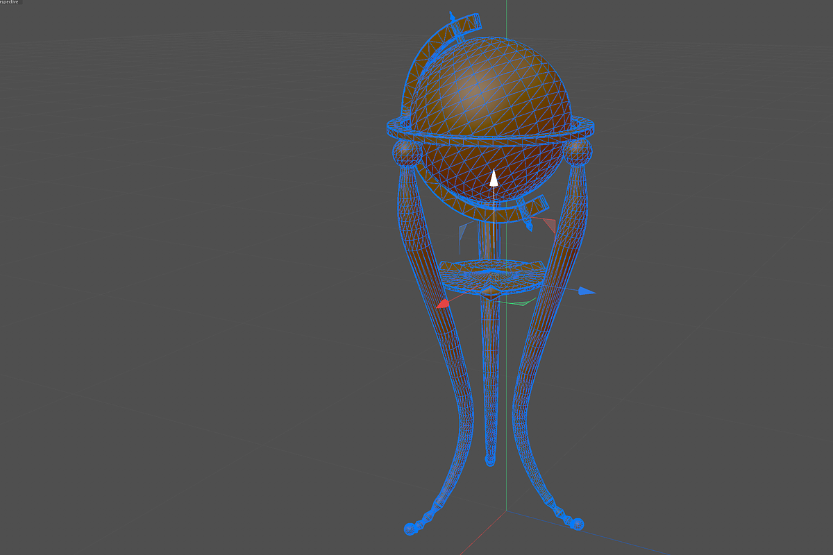 Vintage globe, a Furniture 3D Model by Snji | 3D Models (Photo 5 of 6)
