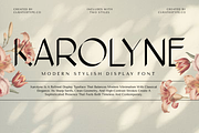 Karolyne, a Sans Serif Font by CuratedType Studio (Thumbnail 1 of 10)