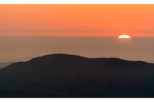 Sunset over the mediterranean sea in featuring algeria, landscape, and nature, a Nature Photo by Leonid Andronov