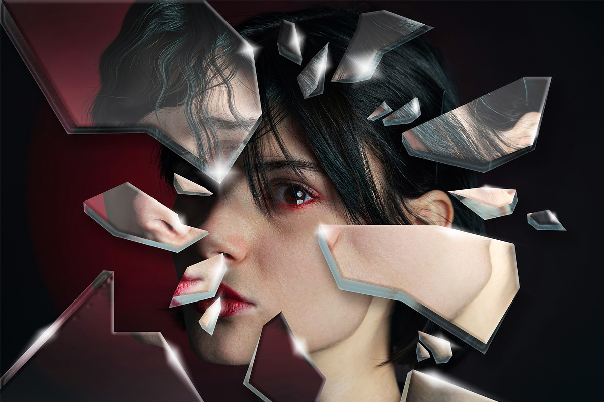 Broken Glass Photo Effect Overlay, a Layer Style Add-On by Svaha Graphic Studio (Photo 3 of 5)