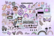 Pastel Goth Halloween creepy bundle, a Seasonal Illustration by Huxmay (Thumbnail 8 of 16)