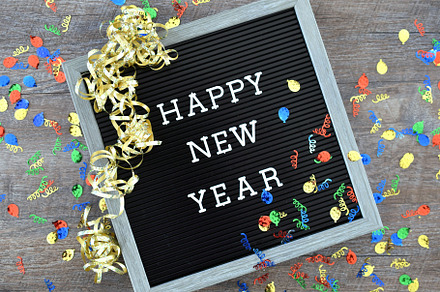 Happy new year frame