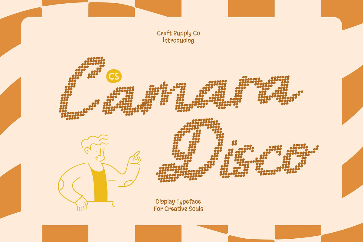 CS Camara Disco, a Script Font by Craft Supply Co. (Photo 1 of 8)