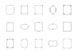 Decorative Frame Border Set, a Templates & Theme by studiogstock