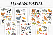 Cute animals of seven continents, a Wallpaper Graphic by Murvin (Thumbnail 2 of 9)