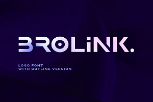 Brolink - Wide Logo Font