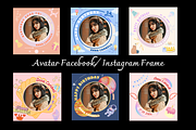 Editable Avatar Frame Canva Template, a Design Template by Sparklingdesign4 (Thumbnail 1 of 2)
