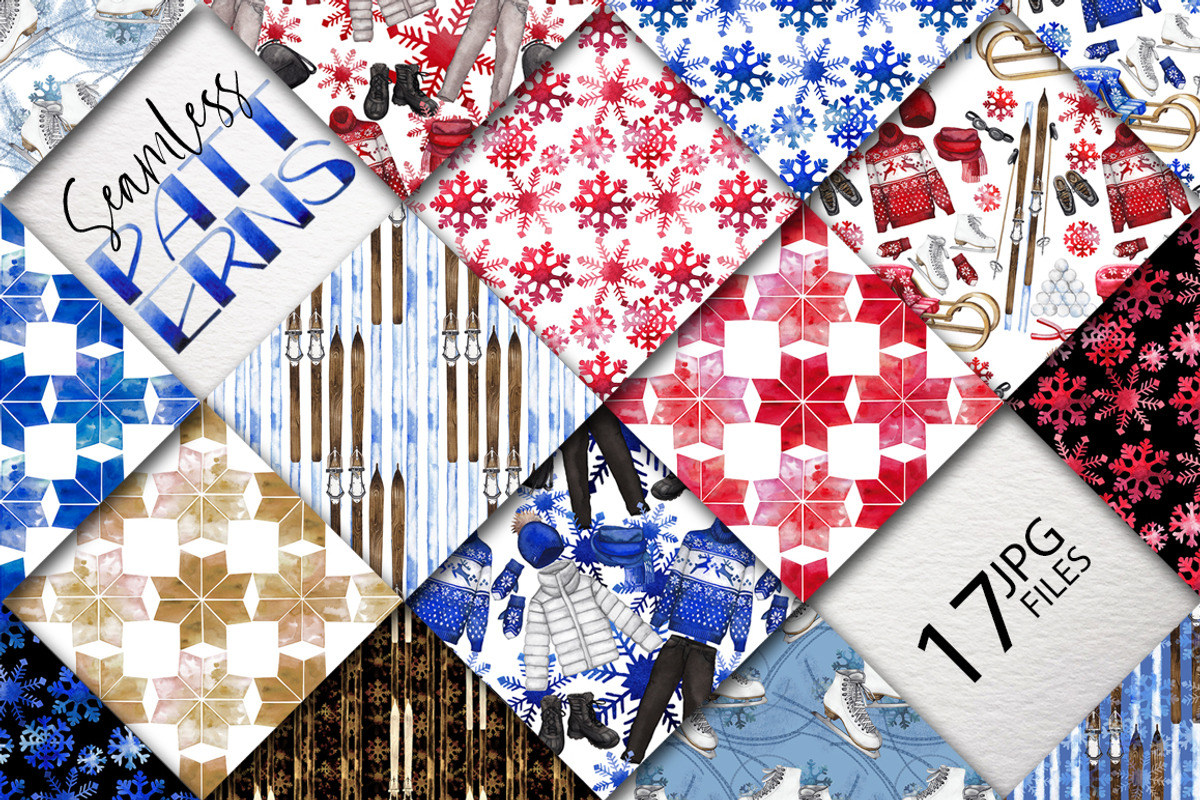 Watercolor winter colletion, a Decorative Illustration by Ekaterina Glazkova (Photo 4 of 6)