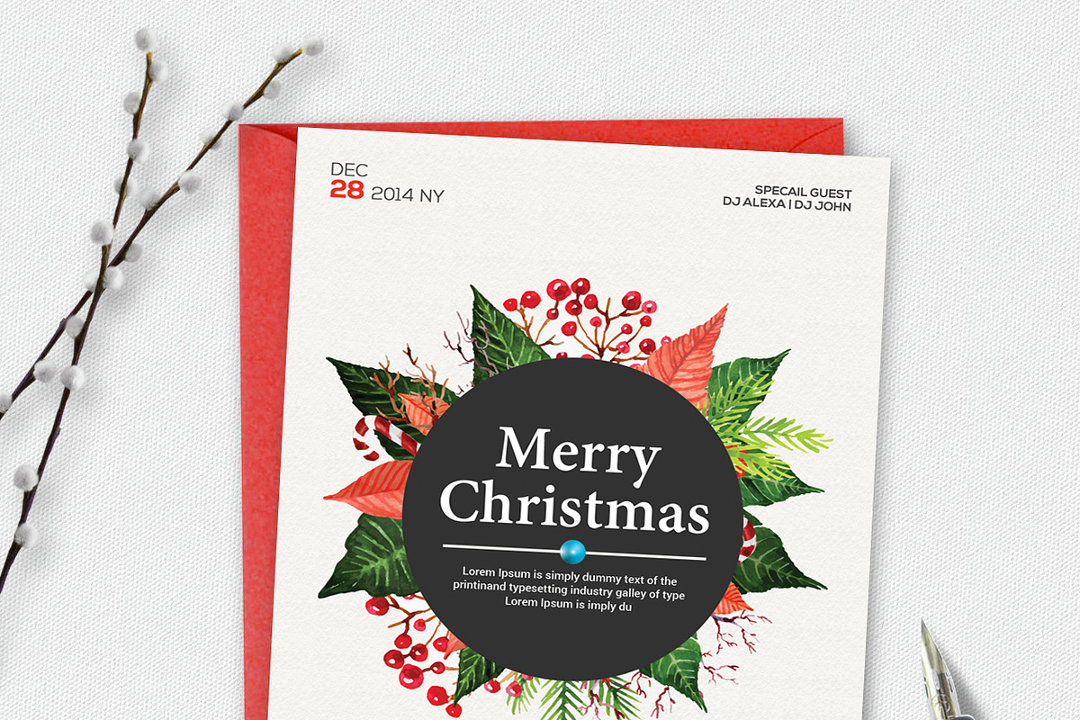 Holiday Greeting Card, an Invitation Template by graphicforest