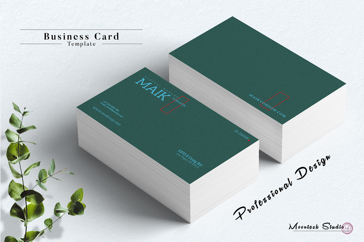 Business Card Template, a Business Card Template by Moontesk (Photo 2 of 5)