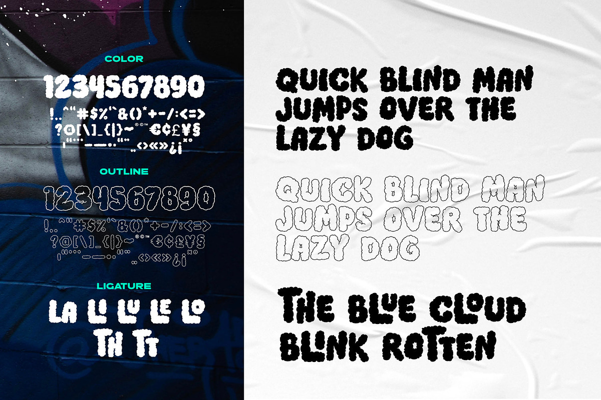Mockey Clown - Cloud Type, a Symbol Font by ikiiko (Photo 7 of 8)