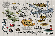 Antique Maps Vector Bundle, an Illustration by Vector Clash (Thumbnail 4 of 9)