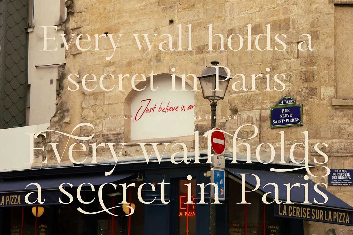 Mevara - Elegant Serif with Flourish, a Serif Font by Glyphofik x GudPap (Photo 7 of 15)