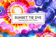 Sunset Tie Dye, a Pattern Graphic by PATTERNBASE (Thumbnail 1 of 9)