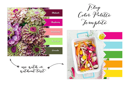 Flag Color Palette Layout for Blogs