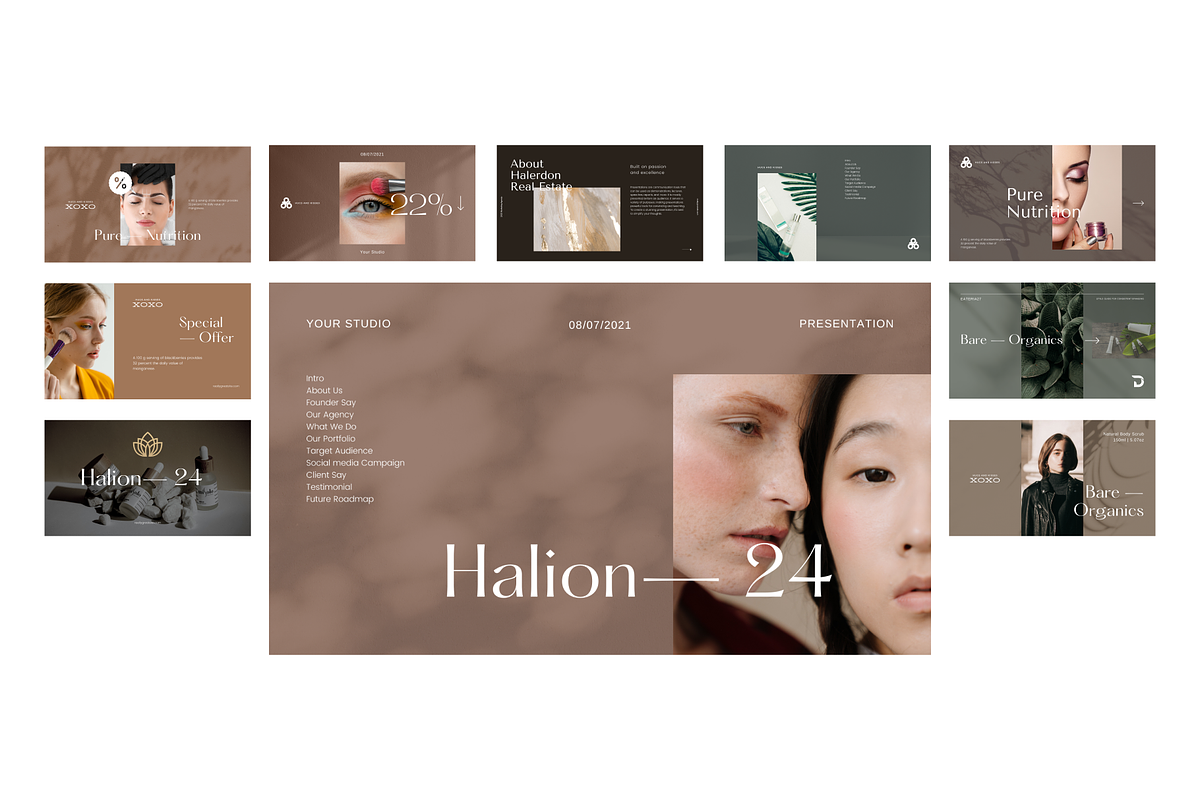 HALION | Cosmetics Canva Template, a Templates & Theme by Goashape Studio (Photo 9 of 12)