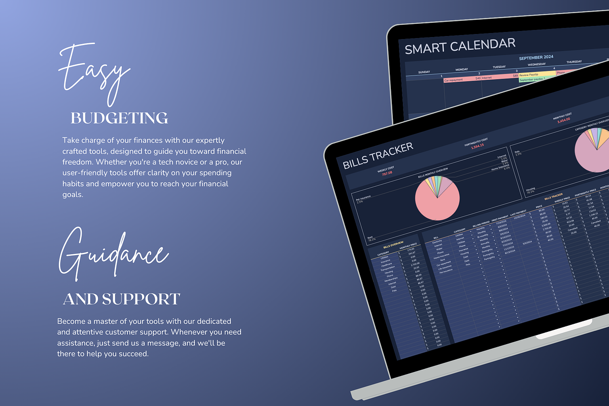 Bills Tracker - Darkmode, a Templates & Theme by The Creative Plans co (Photo 8 of 10)