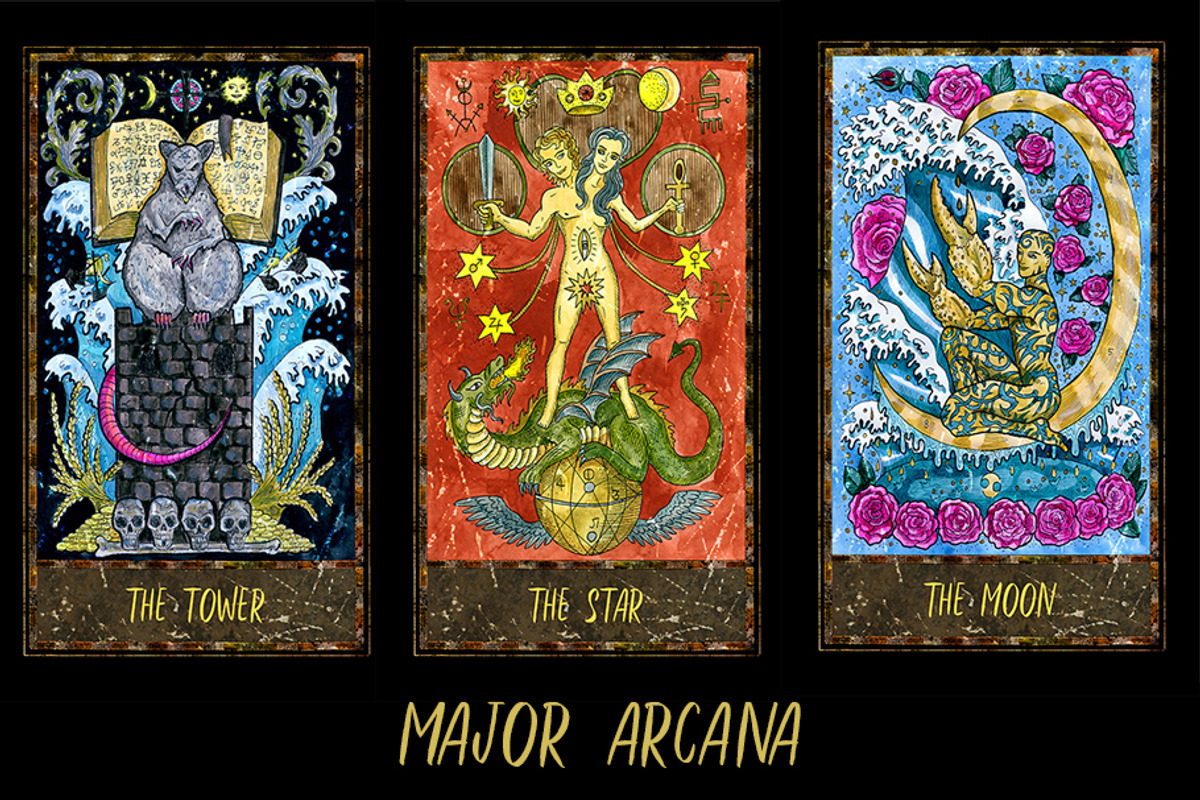 Magic Gate Tarot Deck colorful, a Decorative Illustration by Samiramay (Photo 7 of 27)