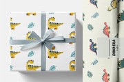 Cartoon Dino Pattern & Clipart, a Graphic by Asya Melkonyan Patterns (Thumbnail 9 of 13)