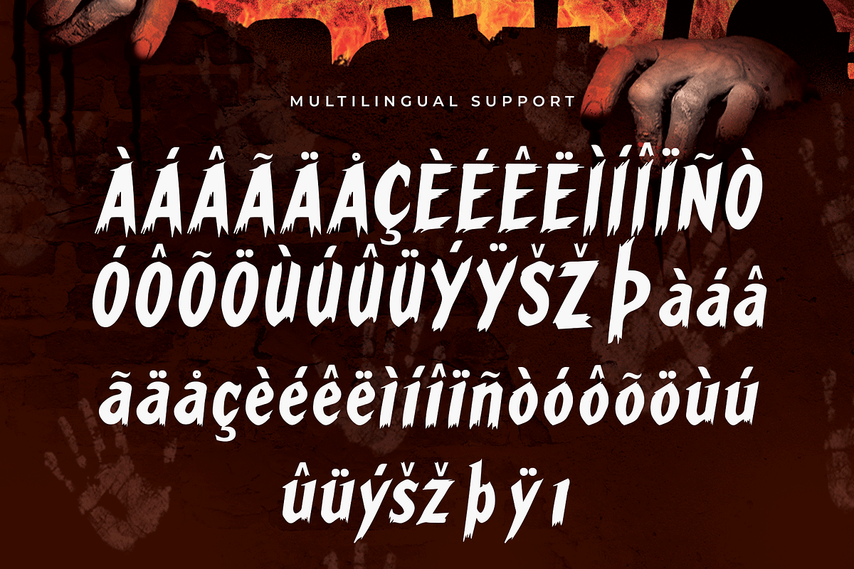 Hellvore – Modern Horror Font, a Blackletter Font by overlaytemplates (Photo 5 of 5)