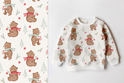 Christmas bear, a Pattern Graphic by Olena Kuznietsova (Thumbnail 5 of 10)