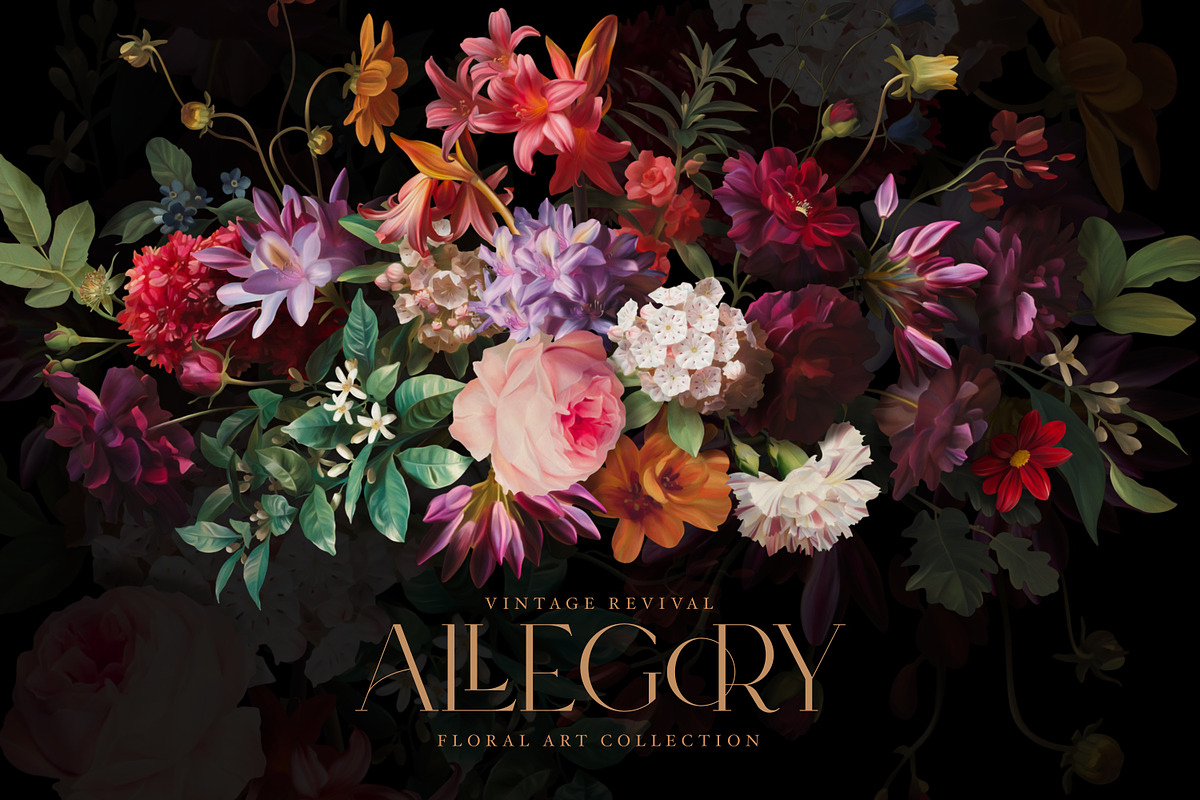 Antique Floral Art Collection, a Decorative Illustration by Eclectic Anthology (Photo 4 of 17)