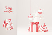 Christmas 3d rendering set, a Holiday Photo by Lunarts Studio (Thumbnail 9 of 9)