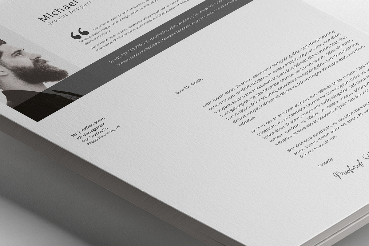 Michael Resume Template, a Resume Template by Nina Shaw (Photo 8 of 10)