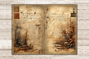 Old Letter Junk Journal Pages, a Decorative Illustration by GlamArtZhanna (Thumbnail 9 of 10)