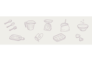Baking and Bakery Equipment and, an Object Illustration by TopVectors