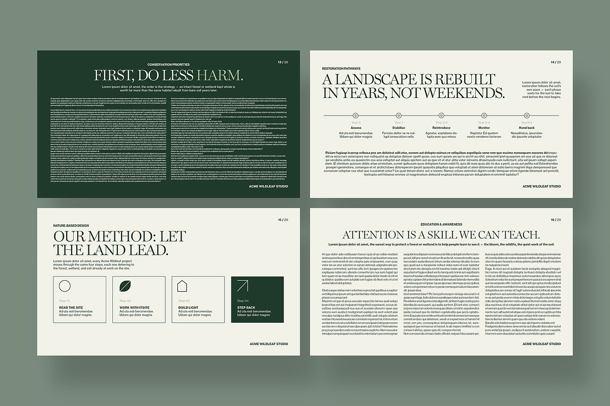 Nature Presentation Template, a Presentation Template by BrandPacks (Photo 5 of 7)