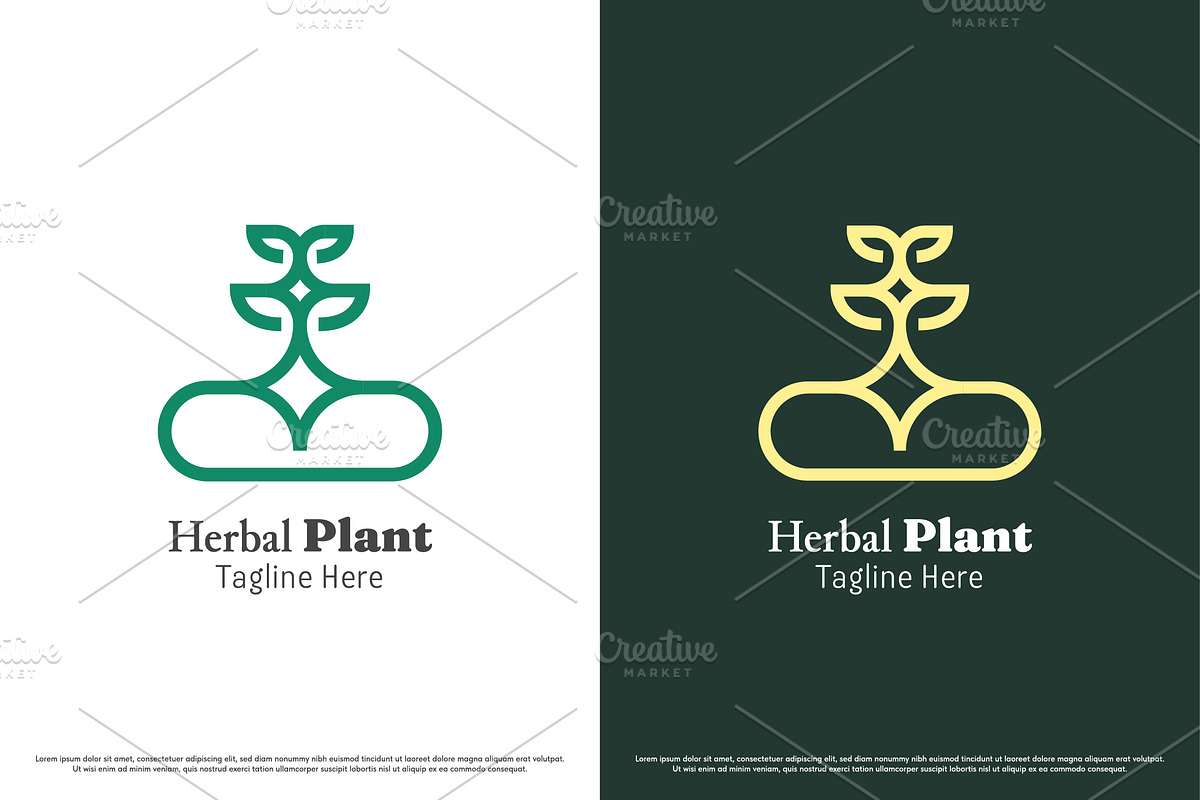 Herbal Capsule Logo Design Template, a Branding & Logo Template by Morvana Crew