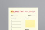 Daily Productivity Planner, a Stationery Template by MightyDesign (Thumbnail 2 of 8)