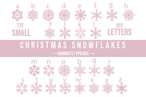 Christmas Snowflakes Dingbats Font