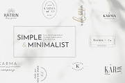 Simple & Minimalist  Logo EPS AI PSD, a Branding & Logo Template by Katya_lu (Thumbnail 1 of 12)