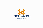 Sign Symbol Servant Logo Abstract, a Branding & Logo Template by Signatoro (Thumbnail 1 of 3)