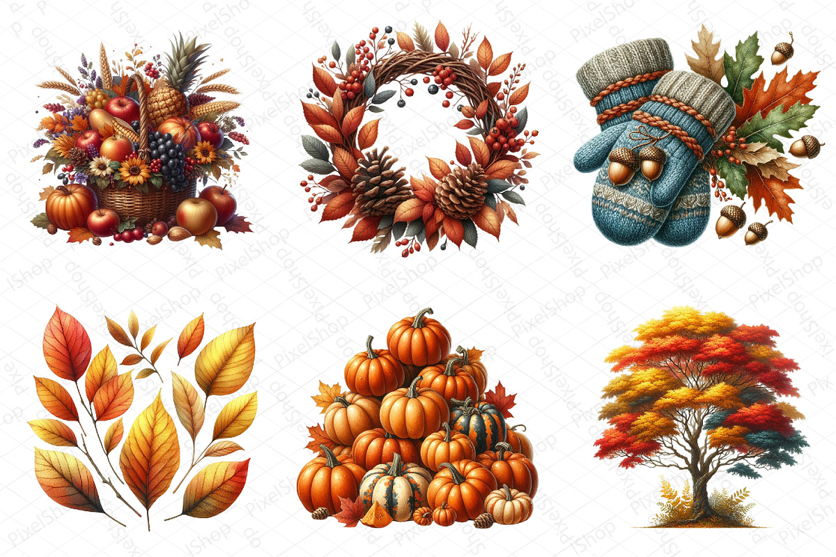Autumn Season Clipart, an Illustration by DreamPrint404 (Photo 2 of 6)