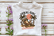 Feral girl summer Png, an Illustration by DreamCafeArt (Thumbnail 2 of 7)