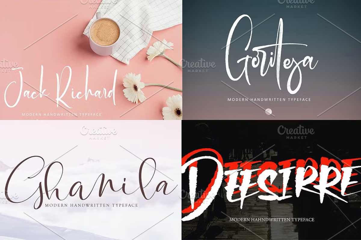 300+ Modern Handwritten Script Fonts, a Script Font by ThePhoton (Photo 2 of 7)