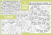Capybara coloring games for kids, an Education Illustration by Lexi Claus (Thumbnail 2 of 17)
