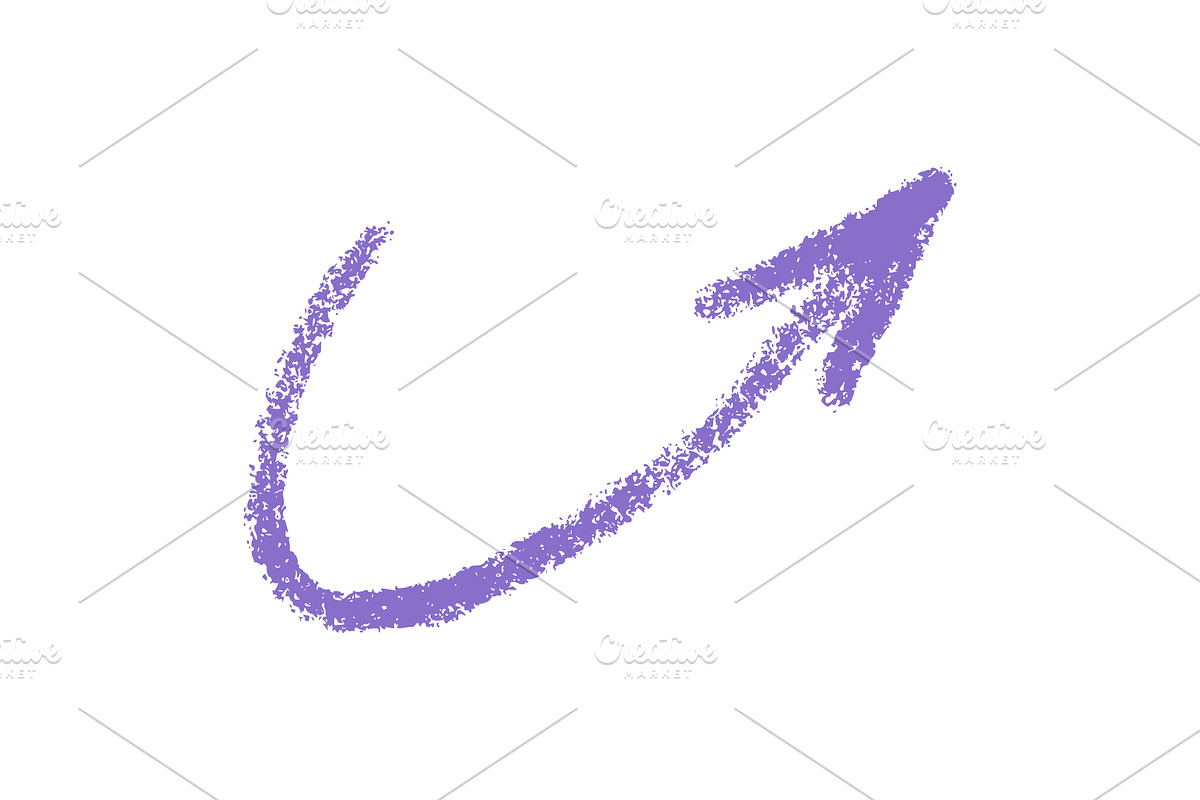 Crayon Doodle Chalk Arrow Sign, an Object Illustration by Elena Pimukova (Photo 7 of 27)