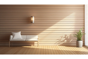 modern light wood slats ai generated, a Background Photo by pikepicture