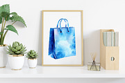 Watercolor Blue Birthday Clipart, an Illustration by Canvas Craft (Thumbnail 7 of 8)